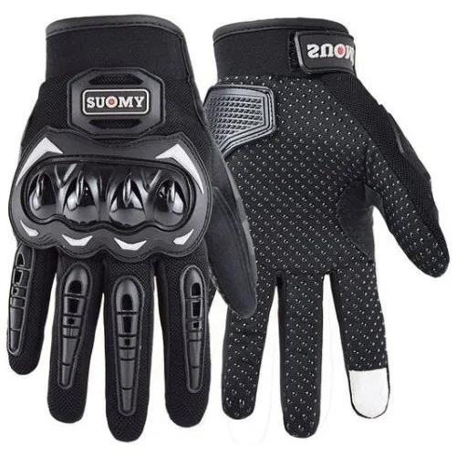 Yukka Black Motorcycle Gloves M Size