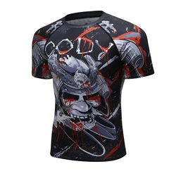 Cody Lundin Boxing T-shirt Men Short Sleeve MMA BJJ Compression Grappling Rashguard Gym Fitness Printed T-Shirt sublimation