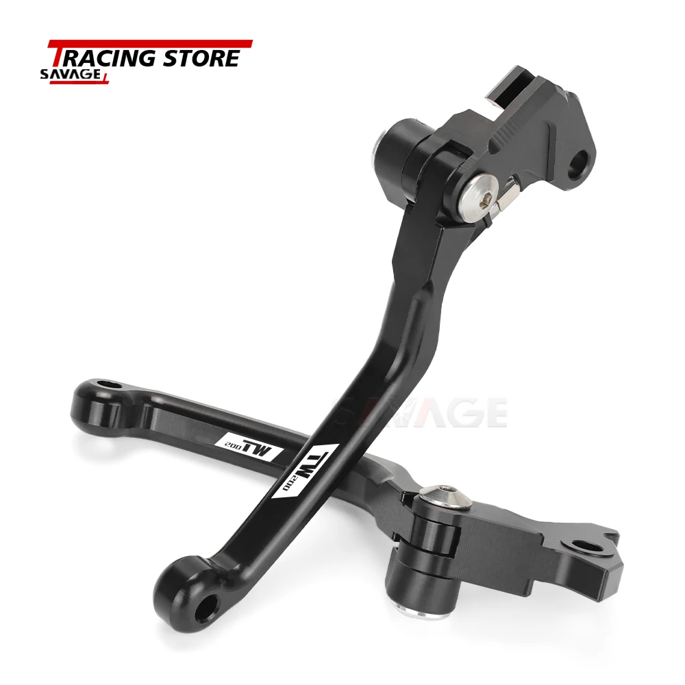 2024 NEW TW For YAMAHA TW200 TW 200 Pivot Brake Clutch Levers Motorcycle Accessories Dirt Pit Bike Handles Motocross Adjustable