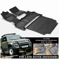 Use for Land Rover Defender custom car All-Weather TPO car Floor Mat Land Rover Defender 110 waterproof trunk mat car floor mat