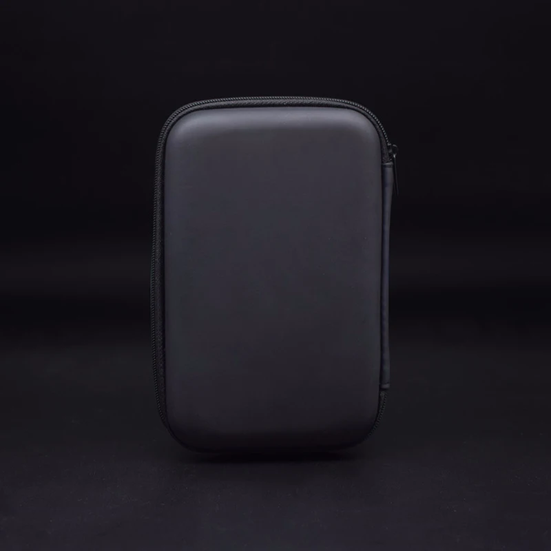Bolsa de almacenamiento para HDD de 2,5 pulgadas, caja SSD para cargadores de Cables USB, Banco de energía y más, bolsa negra para accesorios de auriculares