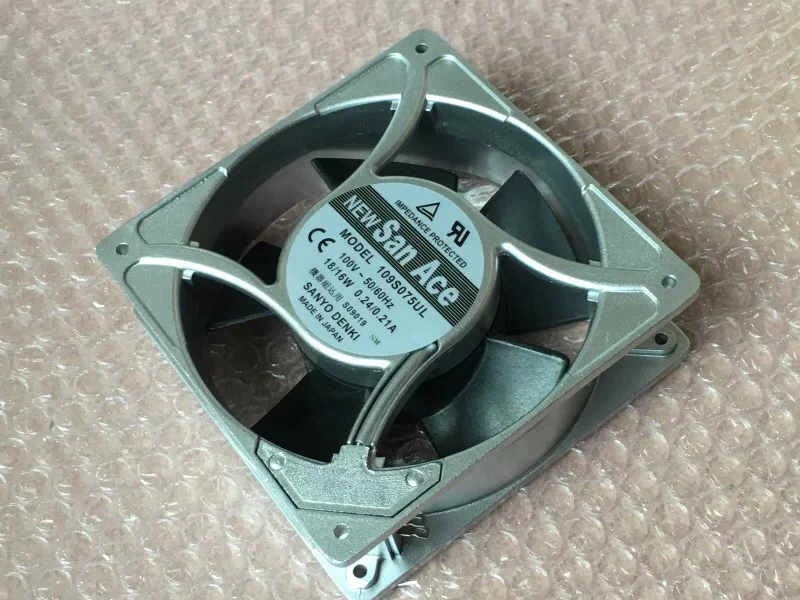 

Sanyo Denki 109S005UL AC 100V 18W 120x120x38mm Server Cooling Fan