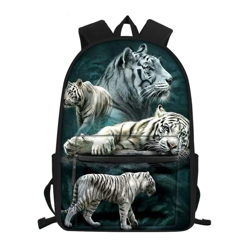 Sac à dos tigre pour enfant en bas âge, cartable d\'école primaire à bandoulière avec poche, pour fille et garçon