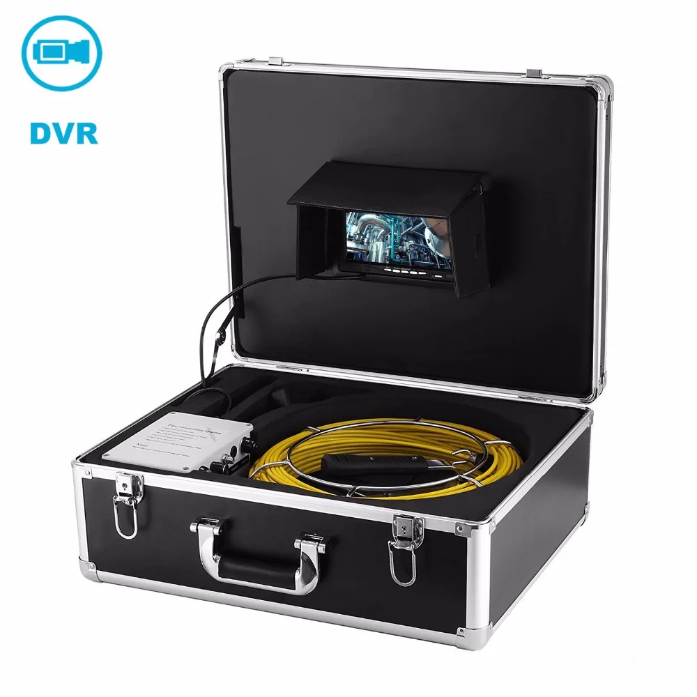 

7 Inch LCD 20m Cable HD 1000TVL 23mm Lens Professional Pipe Sewer Inspection Camera with DVR Function Used for Pipe Inspection