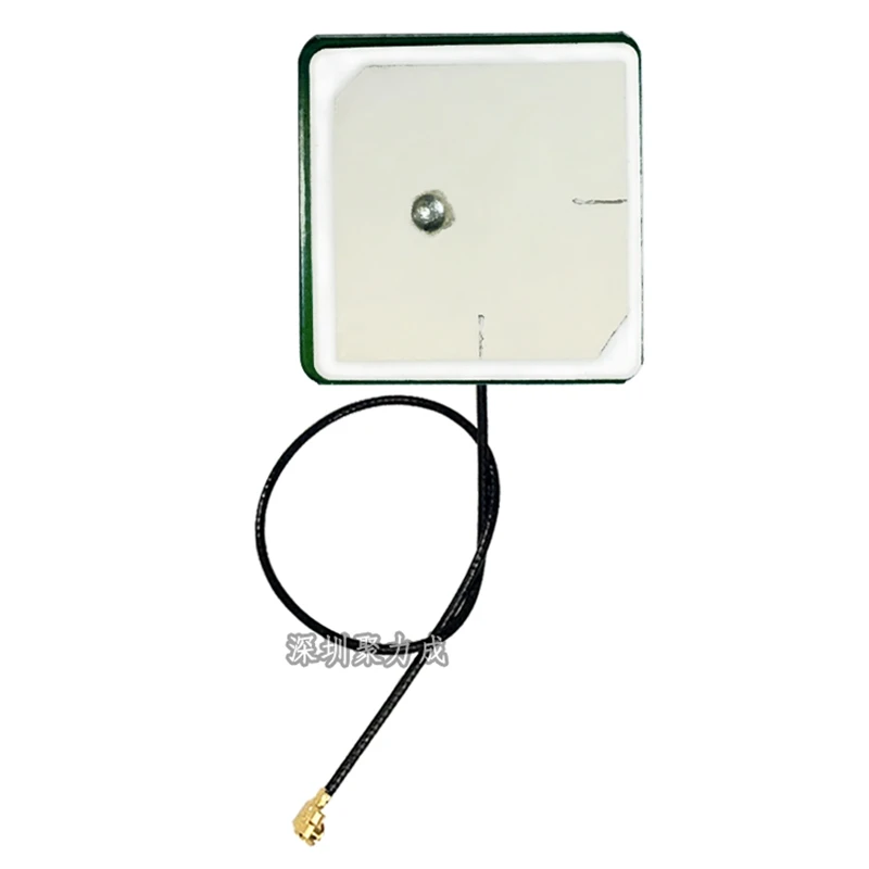2 piece Glonass GPS BeiDou Ceramic Antenna 35*35*4mm Active U.FL Connector 42DBi for Positioning Navigation Car Ship