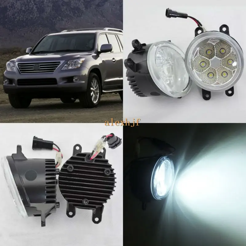 

July King 18W 6500K 6LEDs LED Daytime Running Lights LED Fog Lamp case for Lexus LX570 2008-2013, over 1260LM/pc