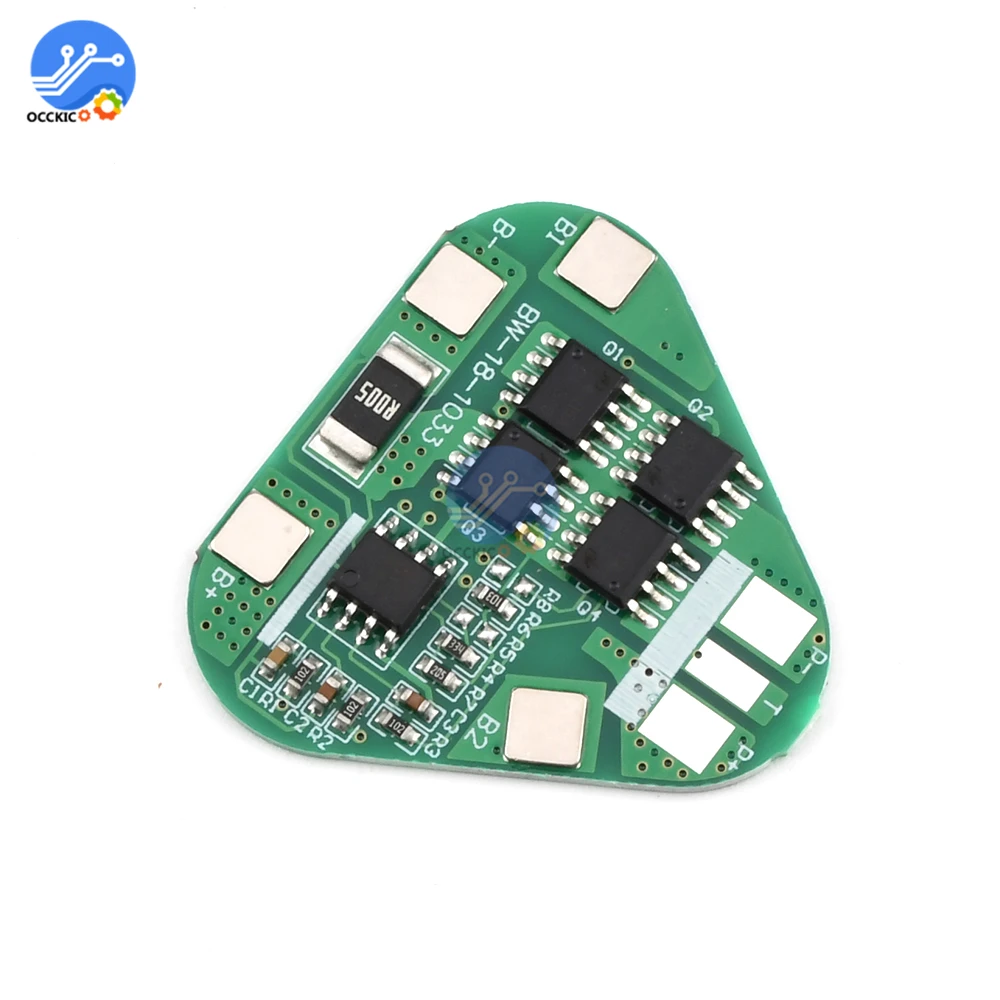 Bms 3S 4A 10.8V 12.6V 18650 Li-ion Lithium Battery Charge Protection Board Power Bank Cell PCB Balancer Equalizer for Motor