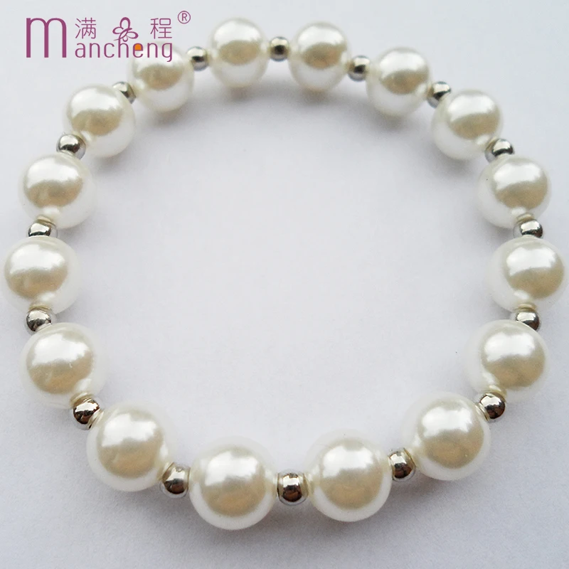 tiki official-website по 1 грн все Summer Wear 10MM Imitation Beads Pearl Bracelet Jewelry For Women 2024 Good Quality Low Price