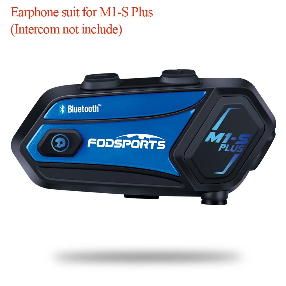 Fodsports Moto Bluetooth Casque Casque Interphone Accessoires pour M1-S Plus M1-S Air Écouteur Écouteur avec réinitialisation M1S Plus