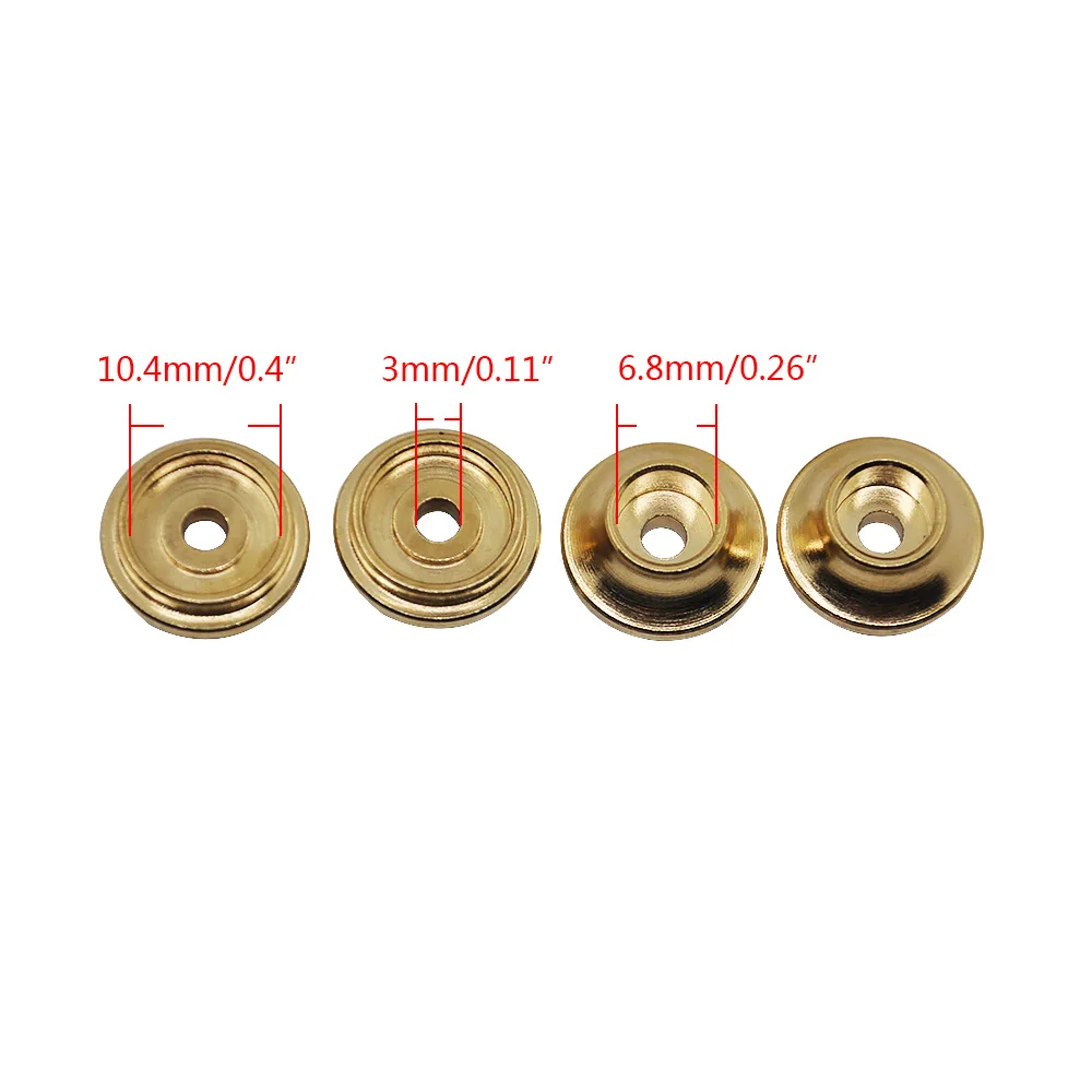 YEAHRUN 4Pcs Brass Internal Counterweight Spring Retainers Shock Cups For 1/10 TRX4 TRX6 RC Crawler Car