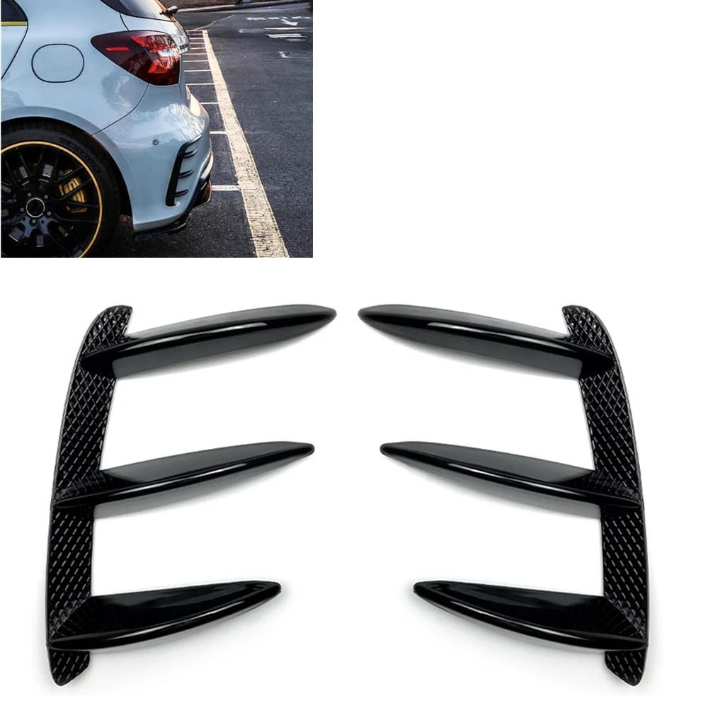 

Rear Bumper Side Spoiler Trim For Mercedes Benz A Class W176 A160 A180 A200 A250 A260 A45 AMG 2013-2018 Air Vent Splitter Canard