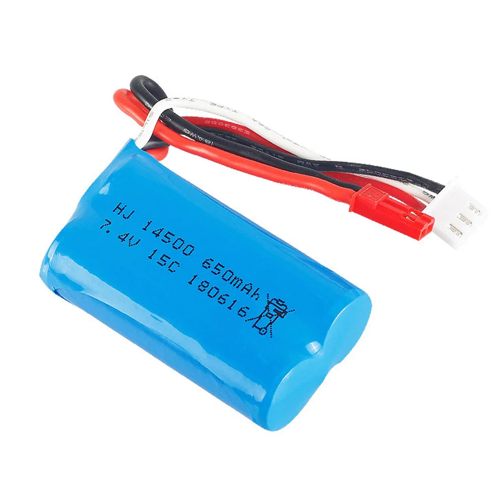 Lipo Battery For Syma F1 BR6802 HJ370 W608-7 YD712 YD921 RC helicopter toy accessories 7.4V 650mAh 14500 15C Battery JST/SM Plug