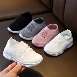 Chassures de Sport pour Bébé, Sneakers pour Enfant, Baskets pour Garçon et Fille, Respirantes, Élastiques, en Maille, pour Course, 2020