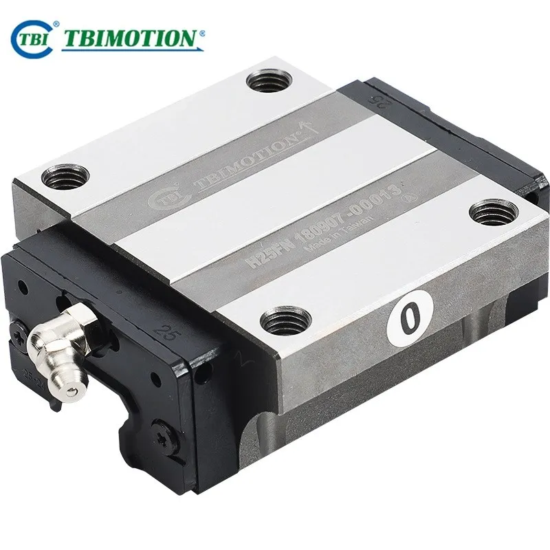 Imagem -03 - Taiwan Tbi Linear Guideway Slider Bloco Router Cnc Rolamento Ferroviário Flange Carriage tr H25fn Pcs