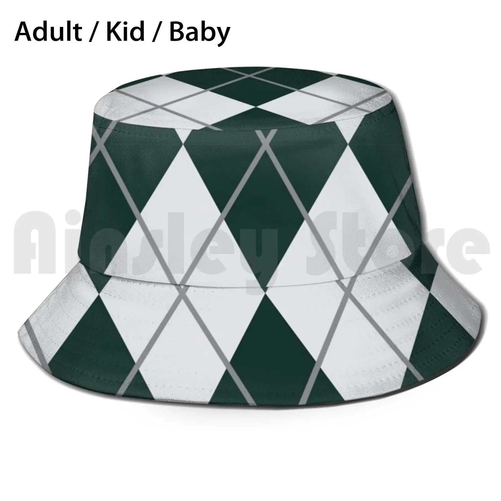 House Argyle - Sly Sun Hat 551 Bucket Hat House Color Argyle Tartan Guild Proud Golfer Black And Yellow