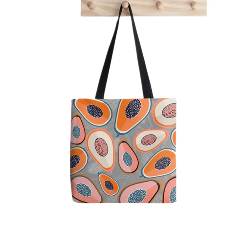 2021 Shopper Potted Plant Tote Bag Printed Tote Bag women Harajuku shopper handbag girl Shoulder shopping bag Lady Canvas Bag