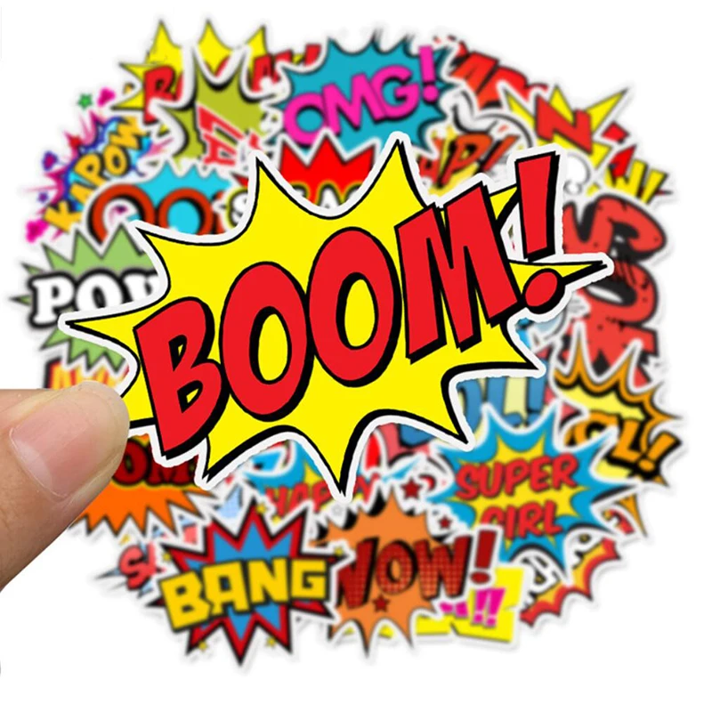 LL-057# 50/pcs English letter PVC sticker Personalized graffiti sticker Bike Phone Sliding Plate Graffiti Styling