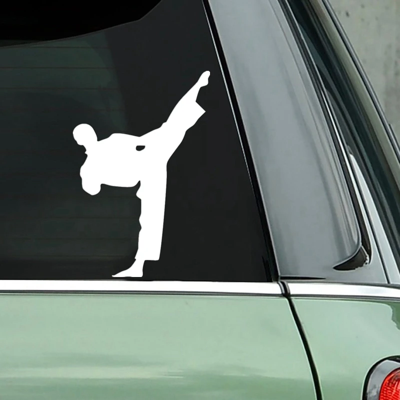 40557# Die-Cut Vinyl Decal Karate Car Sticker Waterproof Auto Decors on Car Body Bumper Rear Window