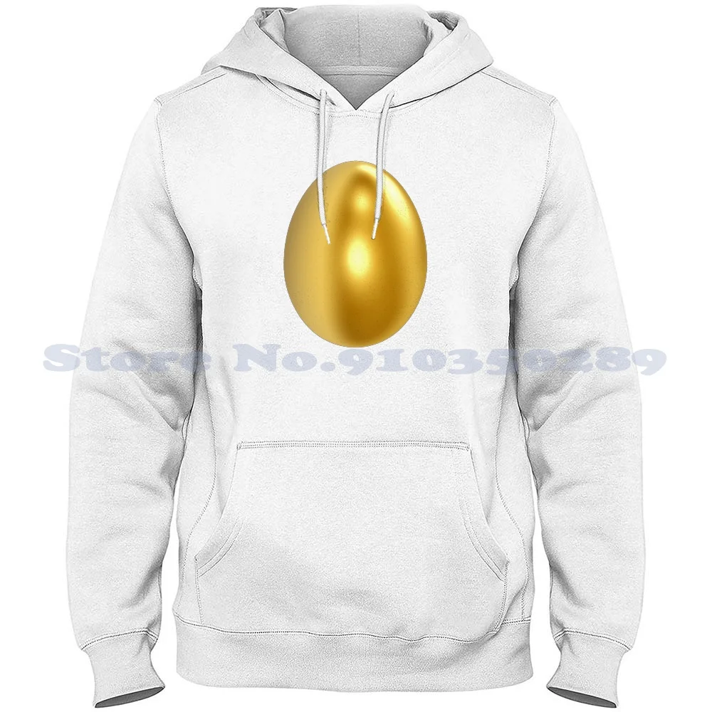 Golden Egg. 100% Cotton Hoodie T-Shirt Golden Eggs Precious Fairy Tales Mother Goose Laid Hen Money Value Worth Cost Metal