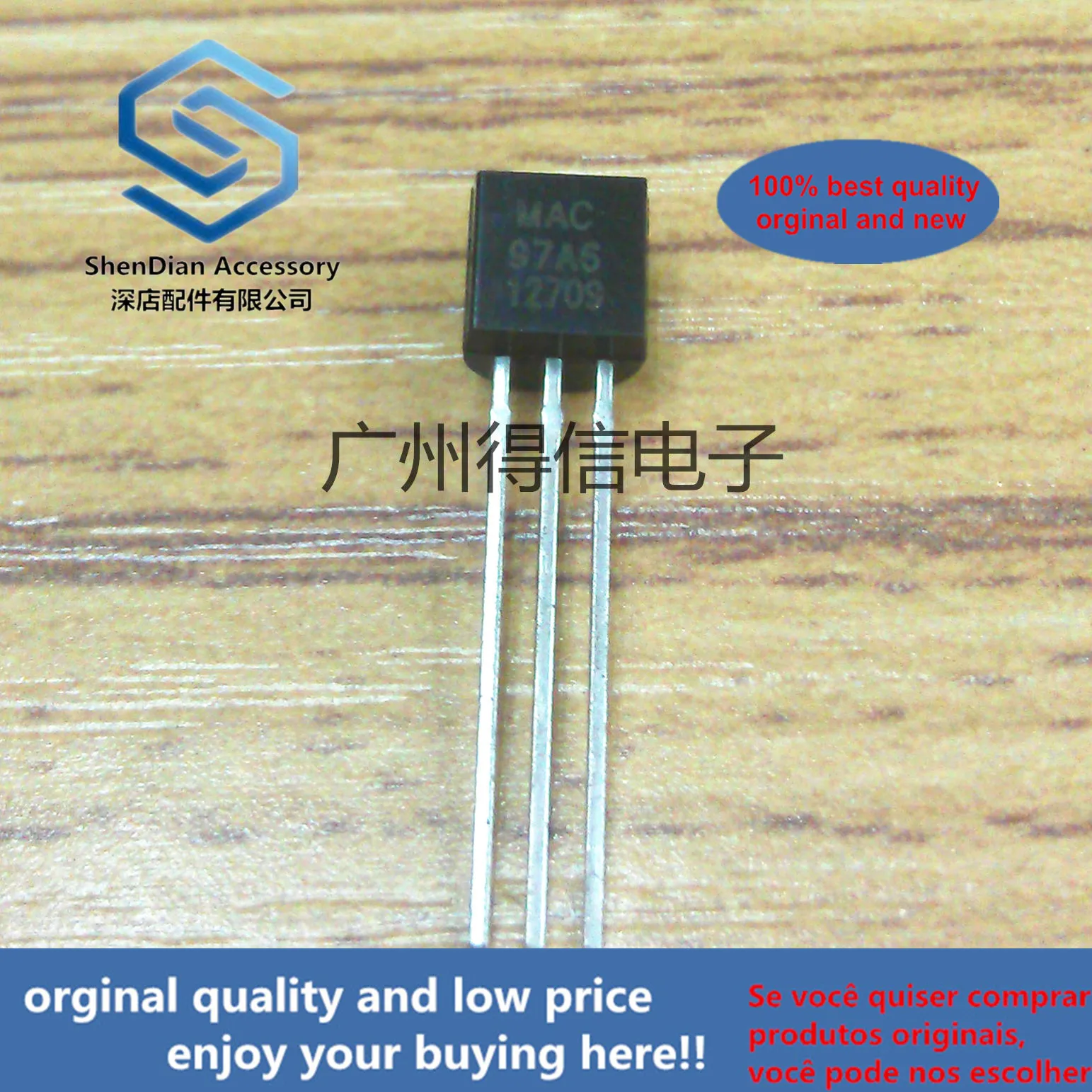 

30pcs 100% orginal new MAC97A6 97A6 To-92Logic level triac real photo