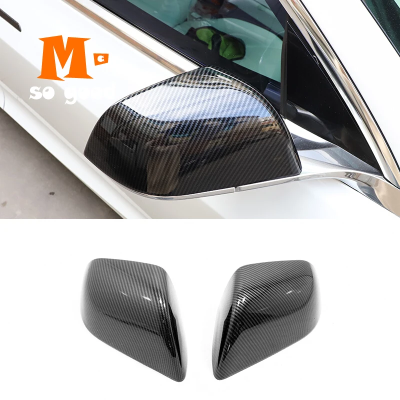 

ABS Автомобильная боковая дверь, зеркало заднего вида, дождевик, накладка, наклейка для Tesla Model3, модель 3 2017 2018 2019 2020, аксессуары