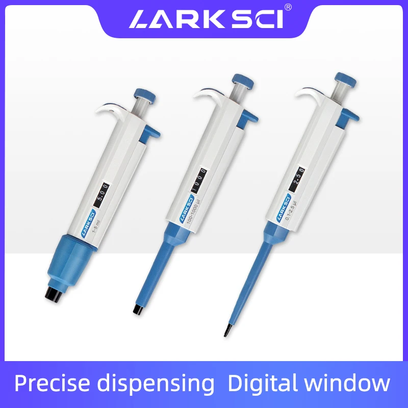 Larksci Thiết Bị Phòng Thí Nghiệm Pipet Đơn Kênh Pipet Có Thể Điều Chỉnh Micropipette Cho Pipettor Đầu