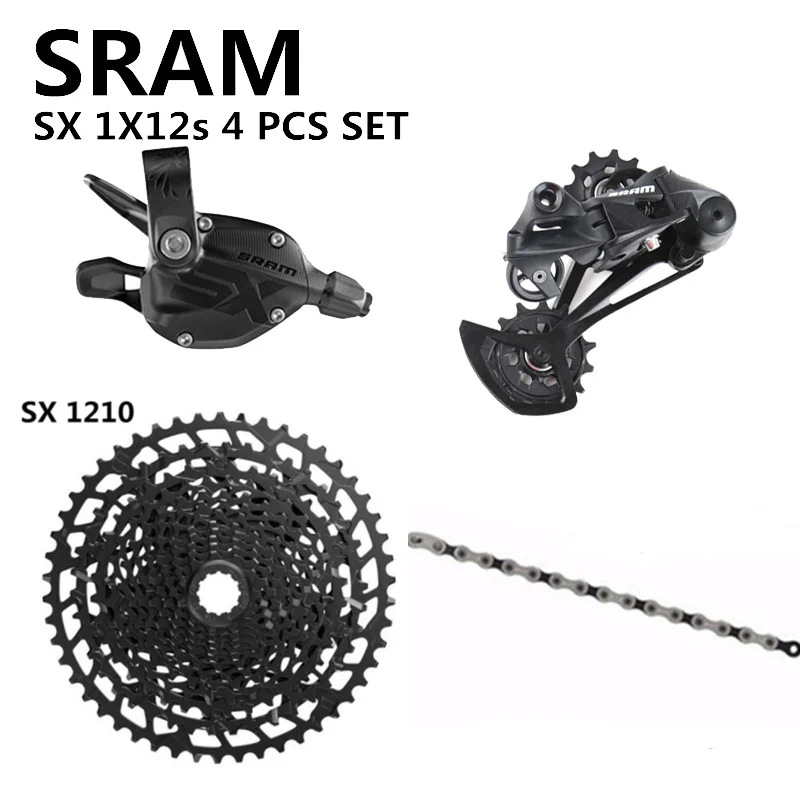 SRAM Eagle GX SX NX Groupset 1x12S Bicycle Groupset MTB Bike Shifter Lever Long Cage Rear Derailleur Cassette Chain 4 PCS Set