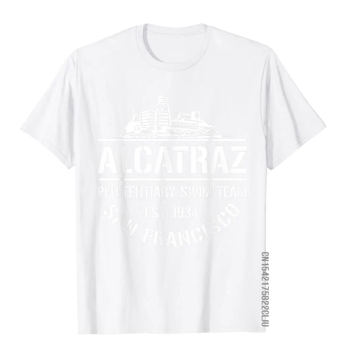 Alcatraz Penitentiary Swim Team San Francisco T-Shirt Family Tops Shirts For Men Cotton Top T-Shirts Casual Cheap