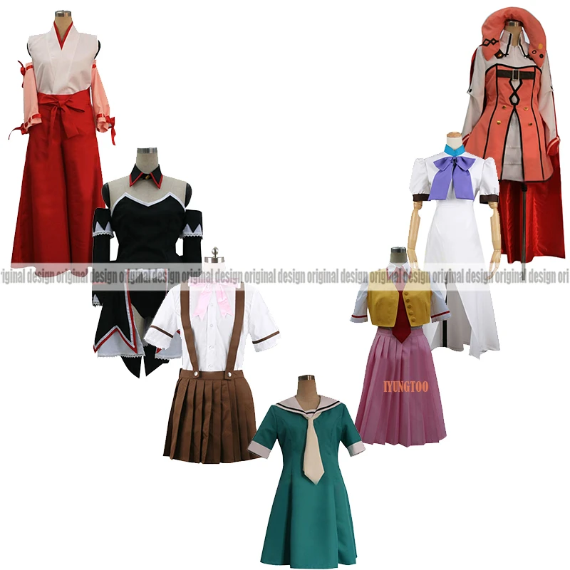 

Higurashi When They Cry/Higurashi no Naku Koro ni Keiichi Maebara Rika Furude Rena Clothing Cosplay Costume,Customized Accepted