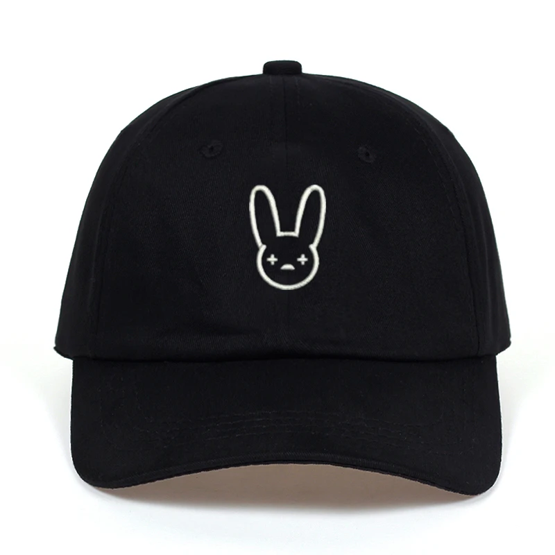 Bad Bunny Dad Hat Rapper Reggaeton Artist 100% Cotton embroidery Baseball Cap Snapback Unisex outdoor leisure caps