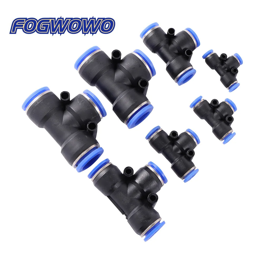 5 szt. T-type nawadnianie ogrodu złącza wody ogrodowej 4mm 6mm 8mm 10mm 12mm 14mm 16mm szybko podłącz dyszę atomizującą
