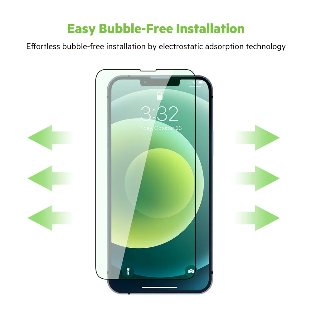 JCPAL Preserver Anti Blue Light Screen Protector Anti Blue-Ray for iPhone 14 Plus iPhone 13 Pro Max mini with Retail Packaging