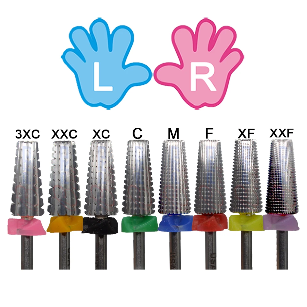 5 IN 1 Carbide Original multi-function Tungsten Carbide nail milling drill bits