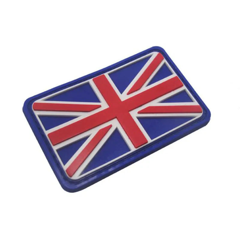 3D Flag PVC ricamato fascia da braccio toppa in gomma Patch tattica militare abbigliamento accessori personalità adesivo 8*5cm