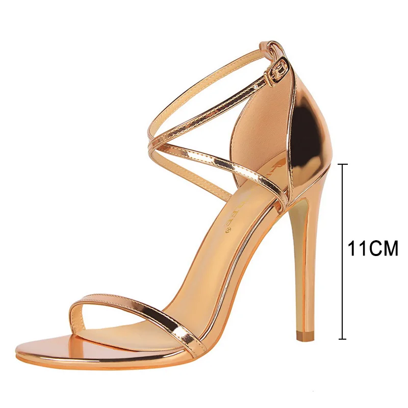 BIGTREE Shoes Buckle Strap High Heels 2024 New Women Heels Sandals Stiletto 11cm Sexy Heels Party Shoes Women Pumps Ladies Shoes