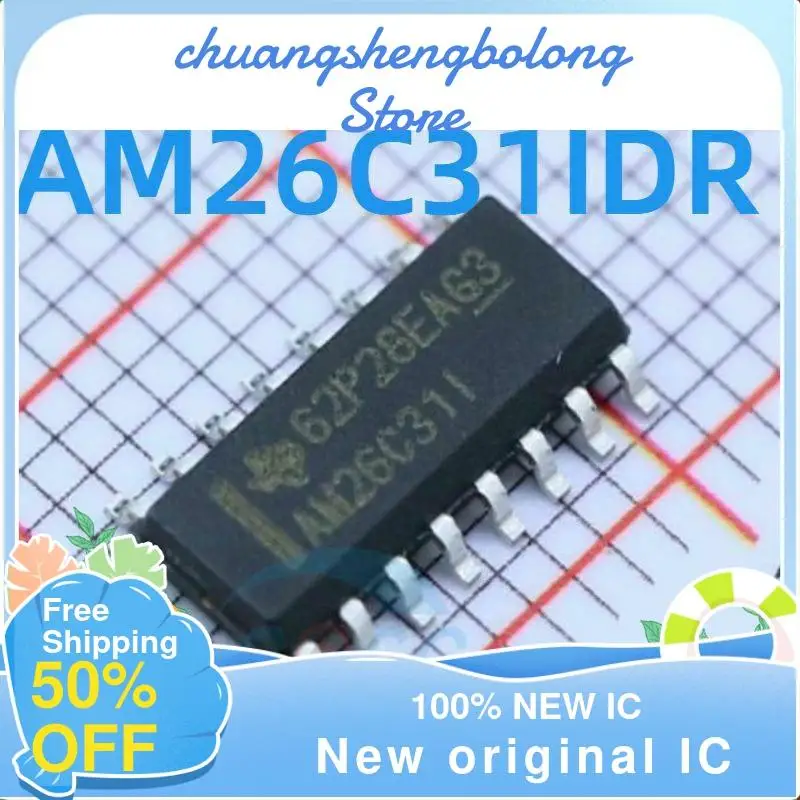 

20PCS AM26C31IDR AM26C31I AM26C32IDR SOP16 New original IC