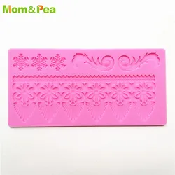 KCL580 Snowflake Small Lace Pad Silicone Mold Sugar Paste Fondant Cake Decoration 3D Mould