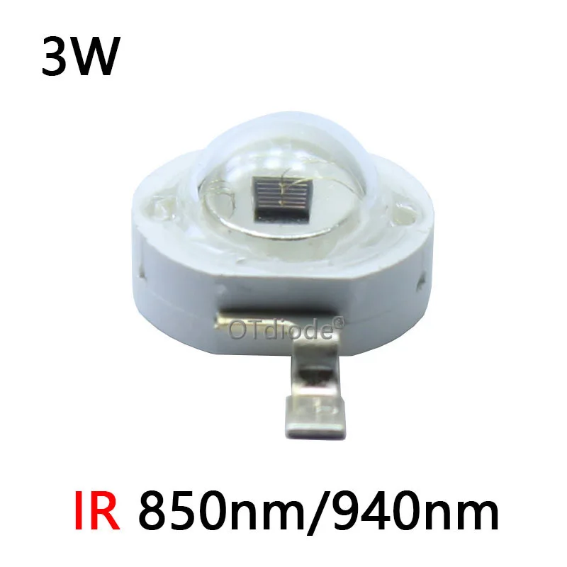 High Power LED Chip 850nm 940nm IR Infrared 3W 5W Emitter Light Bead COB 850 940 nm Night Vision CCTV Camera