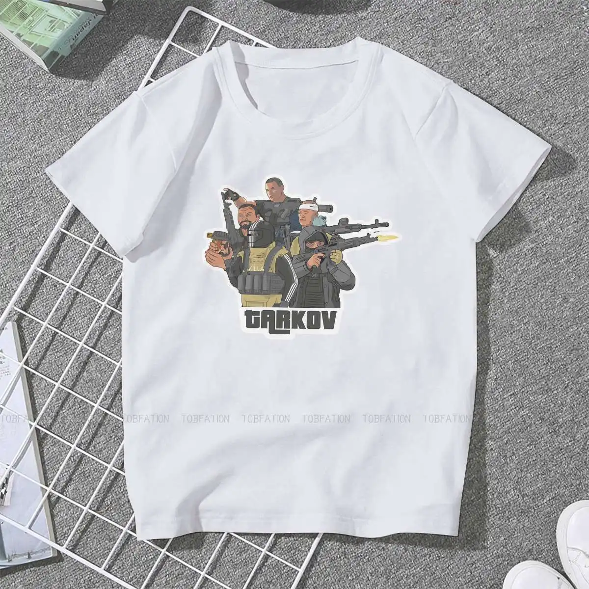 Boss Squad Sweet Girls Women T-Shirt Escape From Tarkov Game 5XL Blusas Harajuku Casual Short Sleeve Vintage Oversized Tops