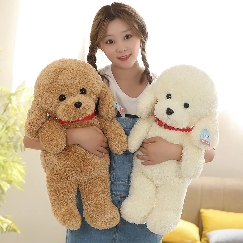 1 pcs 25-48cm Kawaii 테디 개 봉제 완구 러블리 인형 실제 생활 복장 최대 스웨터 개 인형 아기 생일 선물