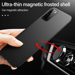 Ultra-thin Magnetic Hard Matte PC Phone Case For Samsung Galaxy S24 S23 S22 S21 S20 FE Note 20 10 Plus Frosted Protection Cover