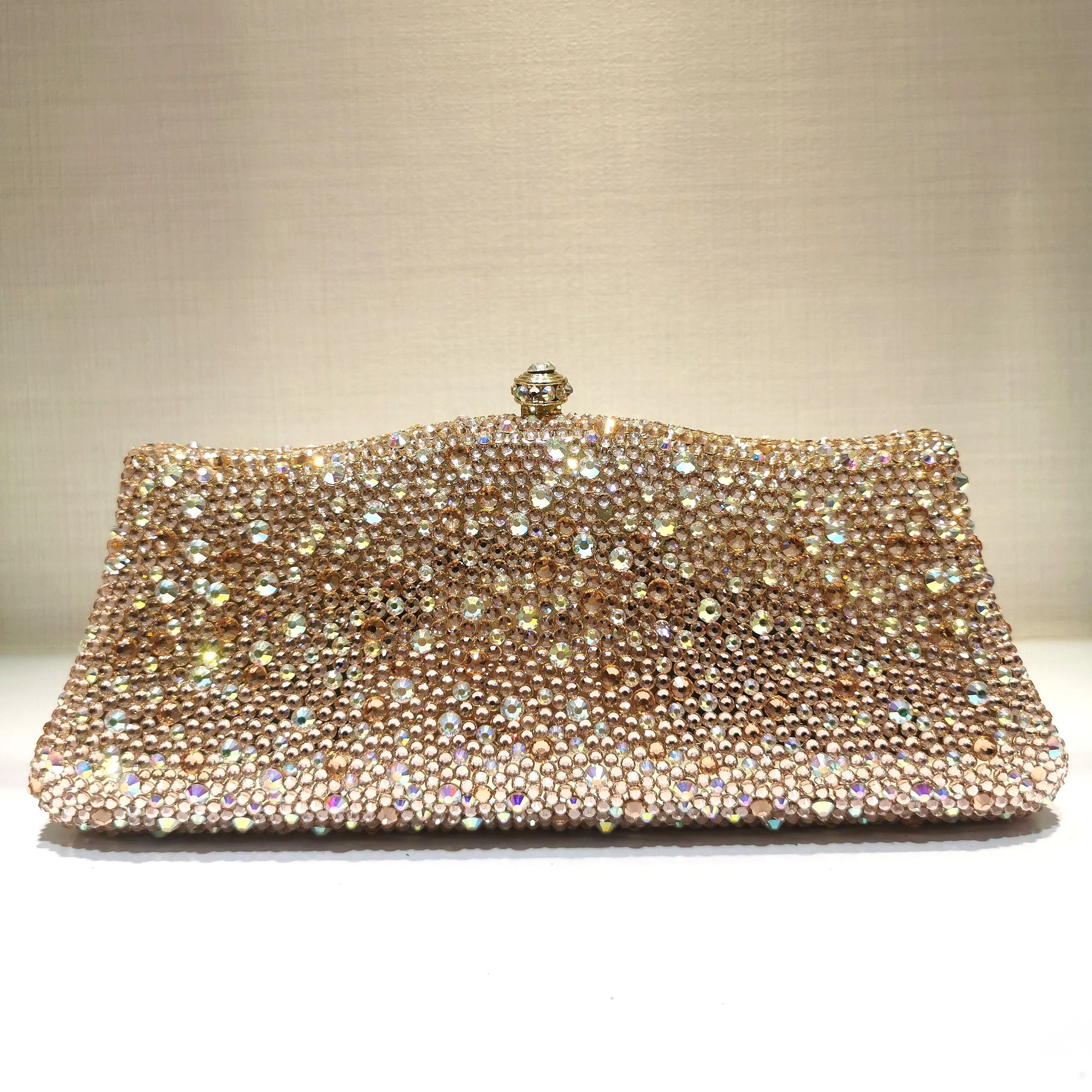 

XIYUAN Dazzling Crystal Women Evening Bags Gift Box Clutch Bag Wedding Bridal Minaudiere Handbags and Purses Ladies Party Clutch