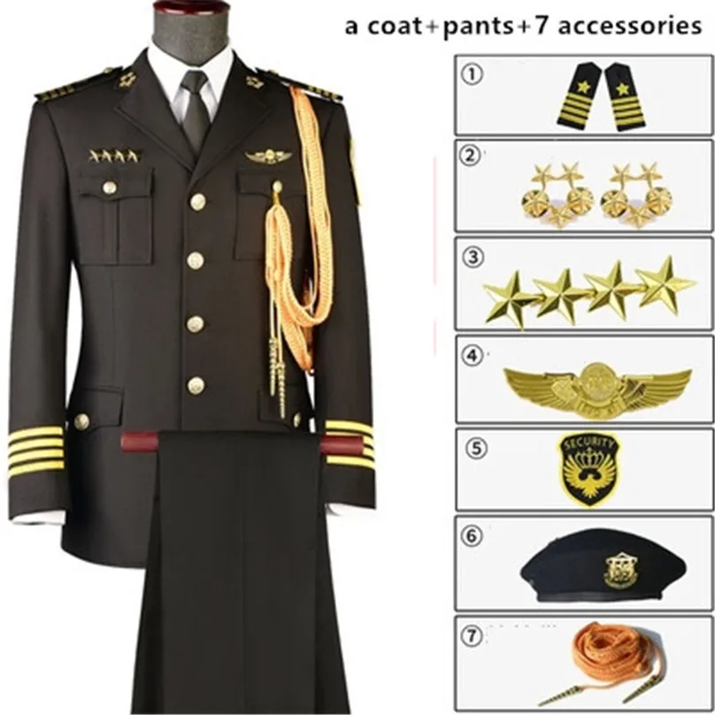 High-Grade Work Wear Men\'s Spring And Autumn Business Suit Coat Classical  Business Uniform Security Guard For Cosplay Gift