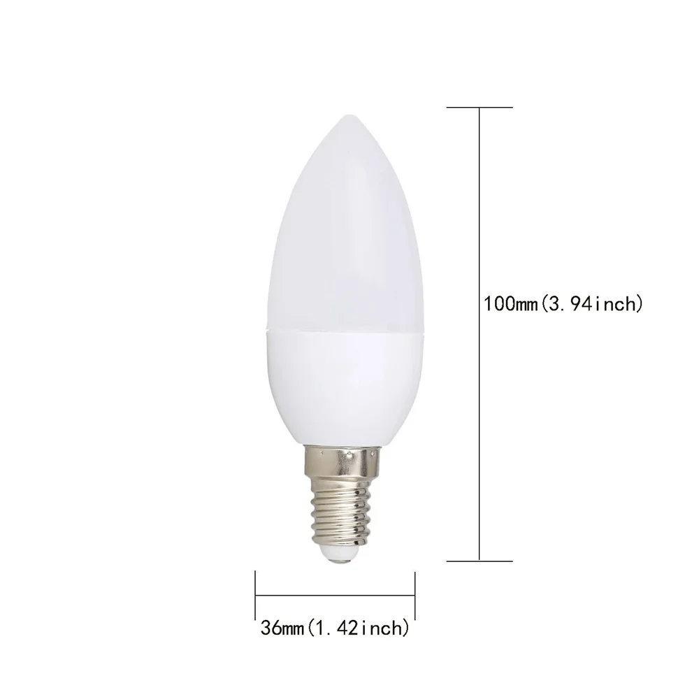 3W LED Candle Bulb E14 E27 E12 B22 B15 110V 220V 2835 SMD Chandlier Lamp Ampoule Bombillas Home Lights Replace 20W Halogen Lamps