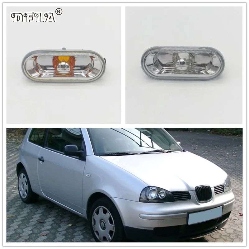 

2pcs Car-Styling For SEAT Arosa 1997 1998 1999 2000 2001 2002 2003 2004 New Side Fender Marker Turn Signal Light Lamp Repeater