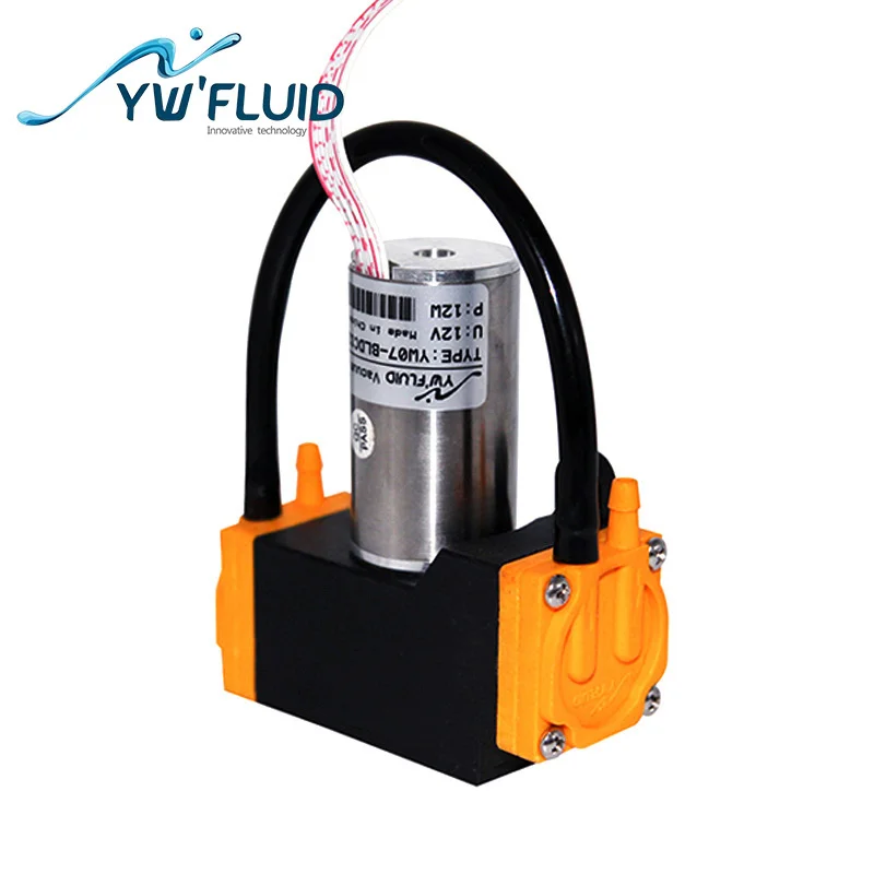 

YWfluid high quality standard/Nonstandard electric power 12v/24v mini air vacuum pumps with bldc motor used for gas sampling