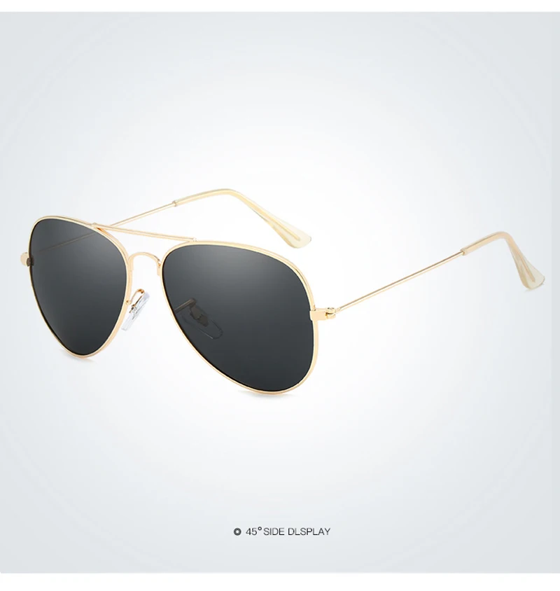 Klassische Pilot Männer Sonnenbrille Polarisierte Vintage Metall Ray Sonnenbrille Frauen Spiegel Farben Fahren Männlich Shades UV400 – Detail 16