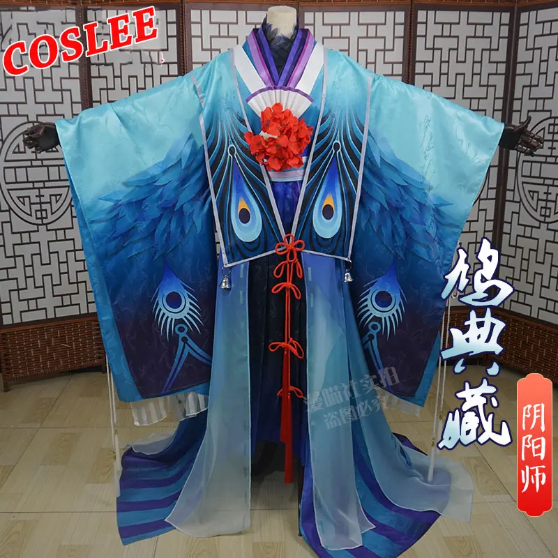 

COSLEE Game Onmyoji SR Jiu QingluanHuaying Skin Gorgeous Kimono Cosplay Costume Women Halloween Party Outfit Custom Made 2021NE