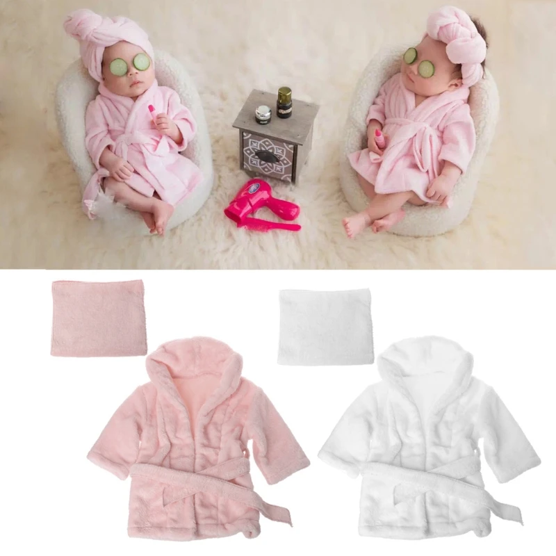 High Quality 2018 Bathrobes Wrap Newborn Photography Props Baby Photo Shoot Accessories JUL5-B