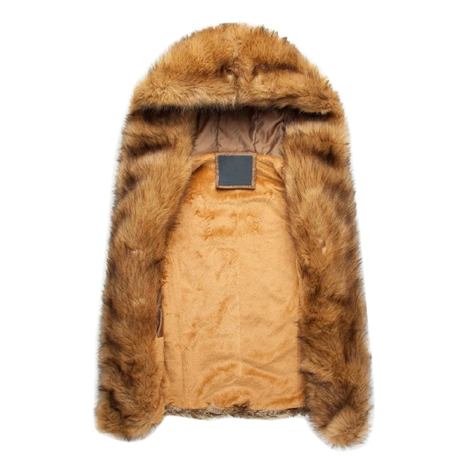 Cappotto in pelliccia sintetica da uomo 2021 autunno inverno caldo giacca spessa senza maniche capispalla gilet Cardigan cappotto con cappuccio cappotto maschile Dropshipping